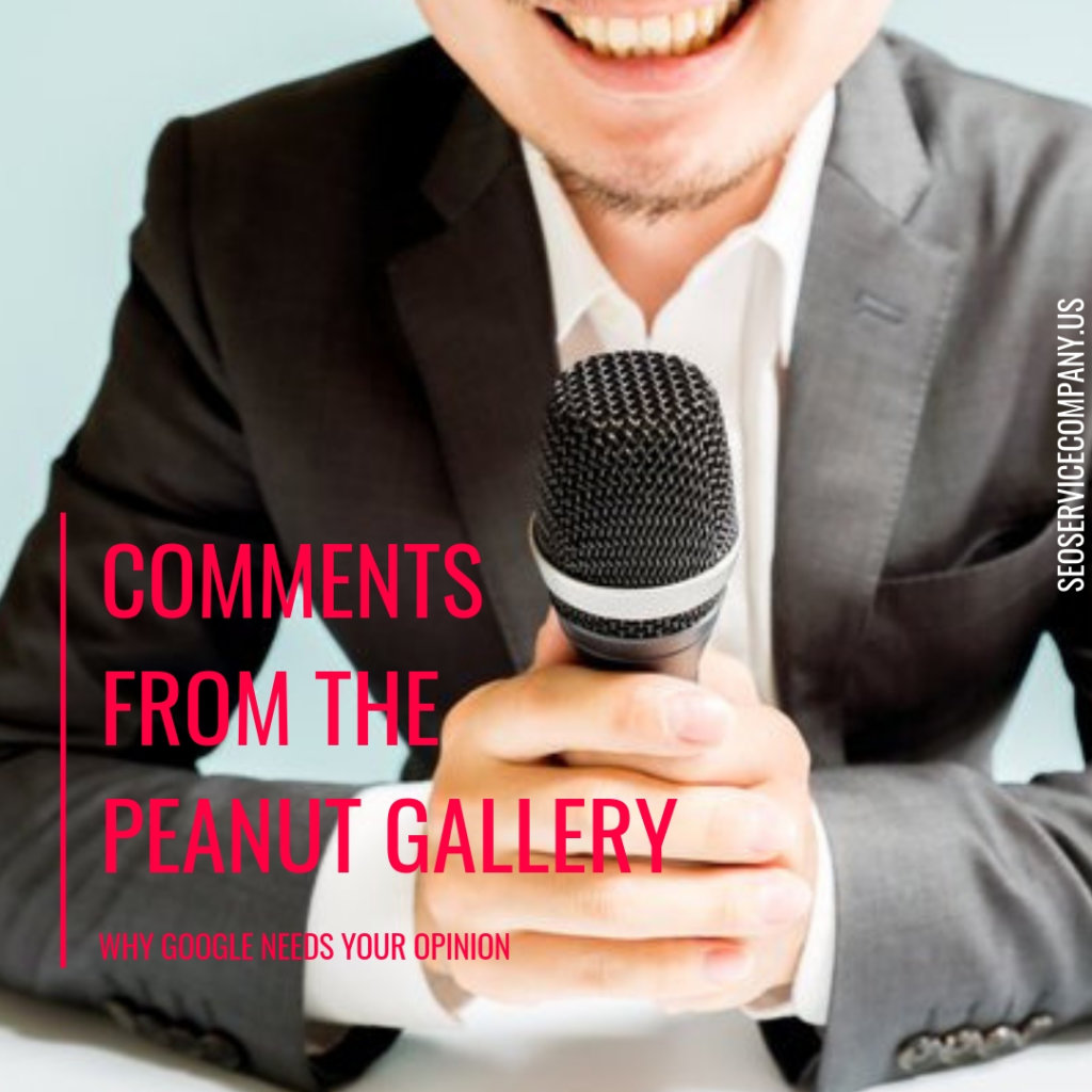 Comments From The Peanut Gallery 1 1024x1024 - Encourage Comments From The Peanut Gallery