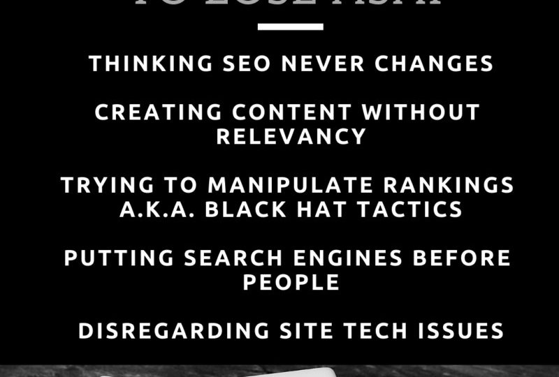 Things To Avoid In SEO