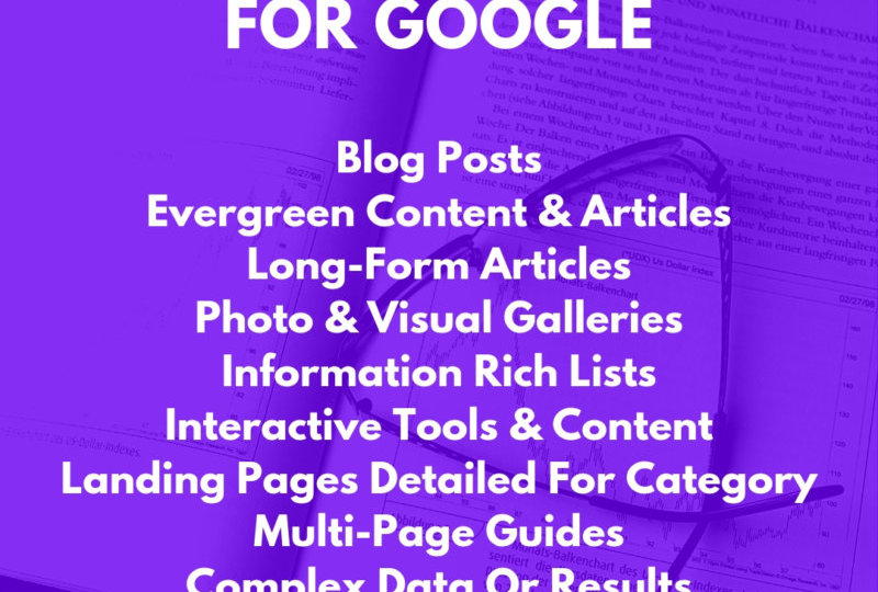 Content Types for Google