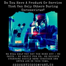 Do You Have A Product Or Service That Can Help Others During Coronavirus?
