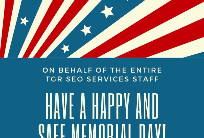 Happy Memorial Day From TGR SEO Services